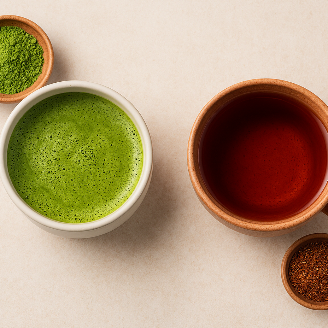 Rooibostee versus matcha – wat is die gesondste? Die uitslag mag jou dalk verras